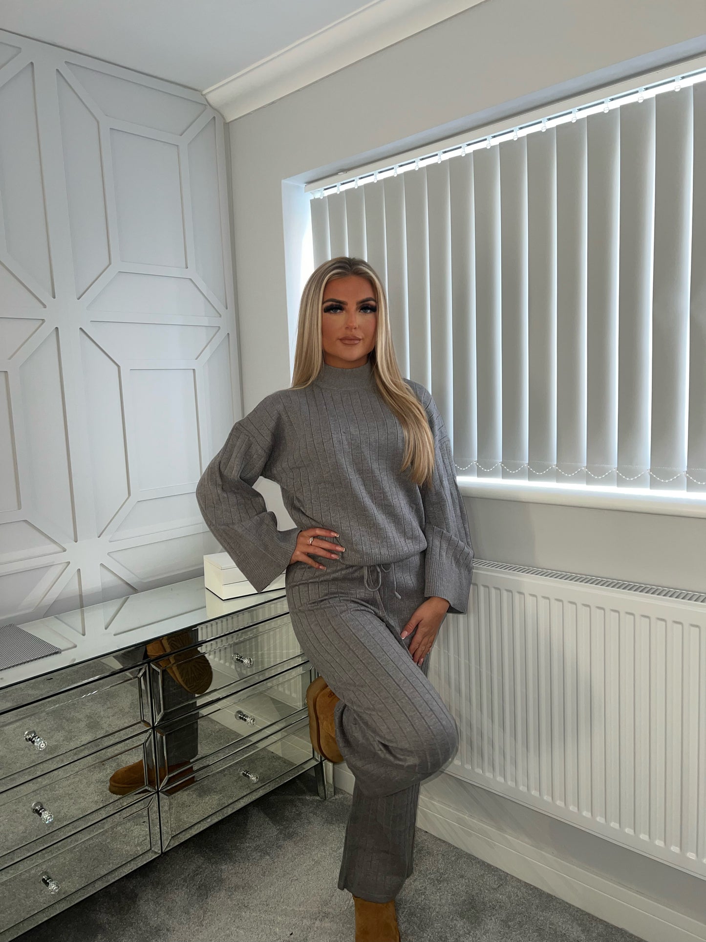 CHUNKY LOUNGEWEAR SET-GREY