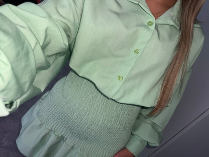 SHIRT DRESS - MINT