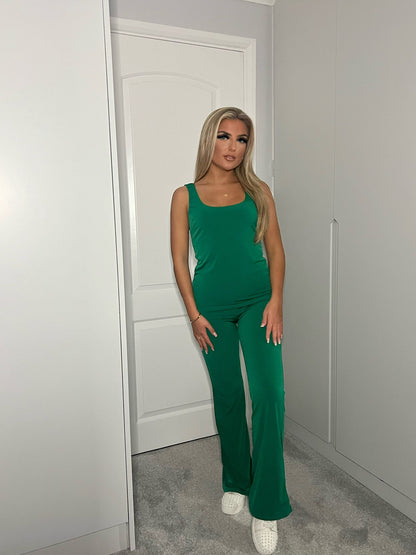 SLEEVELESS LOUNGEWEAR SET - GREEN